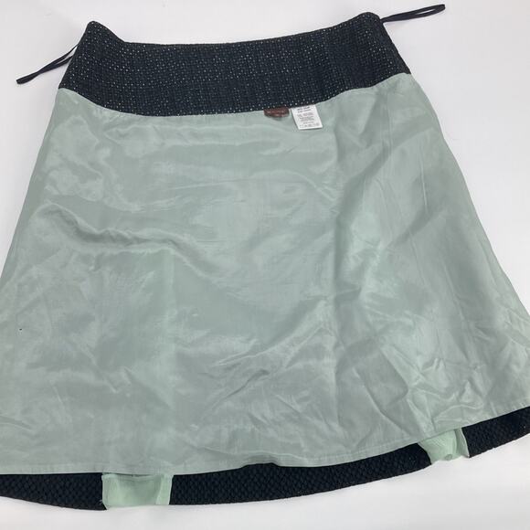 Min.imal Womens Black Green A-line Holiday Skirt Size 12 - Picture 12 of 13